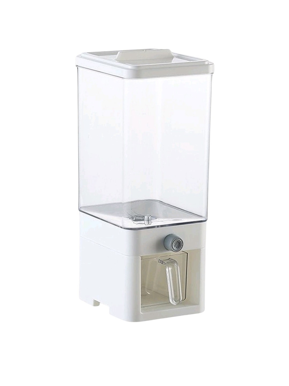White Cereal Dispenser with Pour Spout - Brand